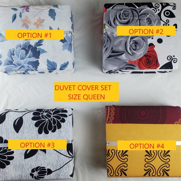 Duvet Cover Set Reversible Size Queen - Picture 2 of 2